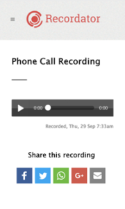 Call Recorded